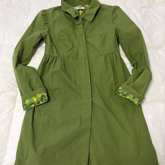 B’s Closet Y2K olive green trench coat - Picture 5 of 9